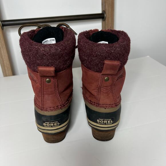 Sorel Slimpack II Lace Redwood Boots Style 2348-628 Size 6.5 - Picture 3 of 9